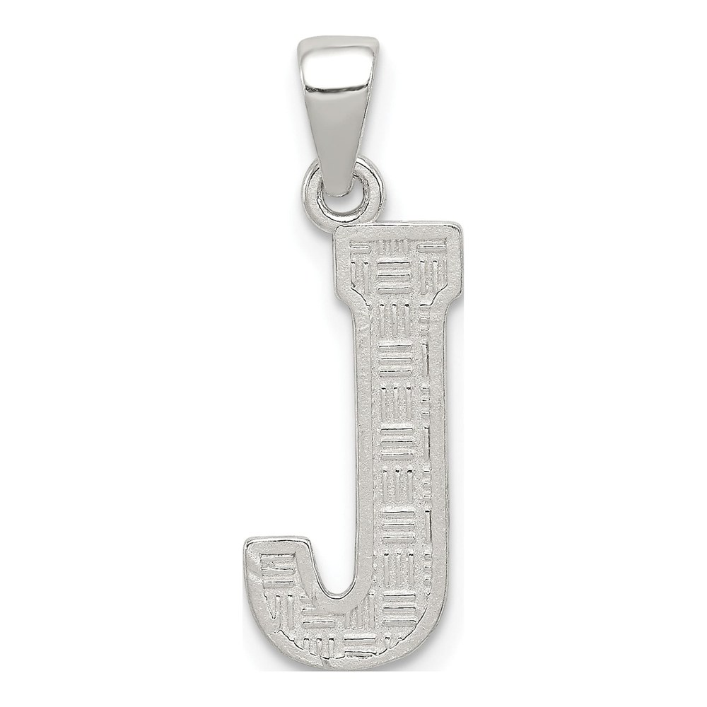 Sterling Silver Letter J Pendant