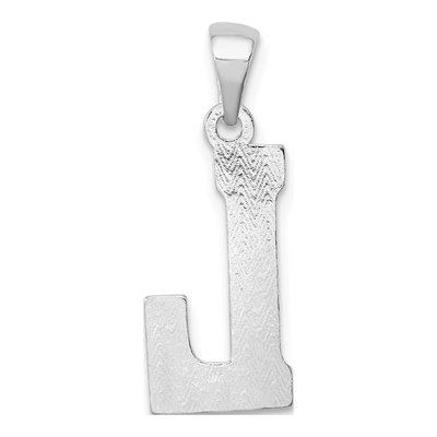 Sterling Silver Letter L Pendant – view 4