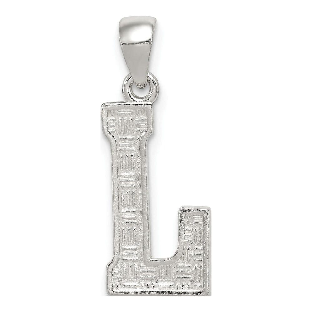 Sterling Silver Letter L Pendant