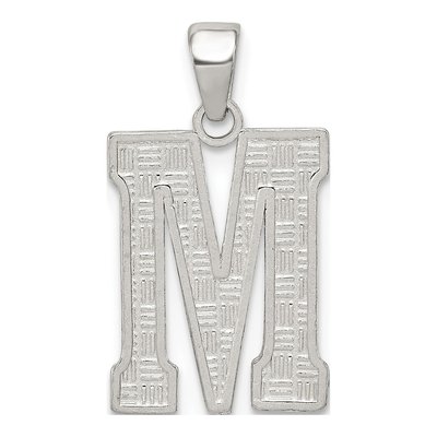 Sterling Silver Letter M Pendant