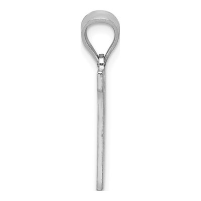 Sterling Silver Letter N Pendant – view 2
