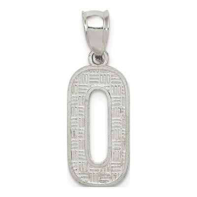Sterling Silver Letter O Pendant