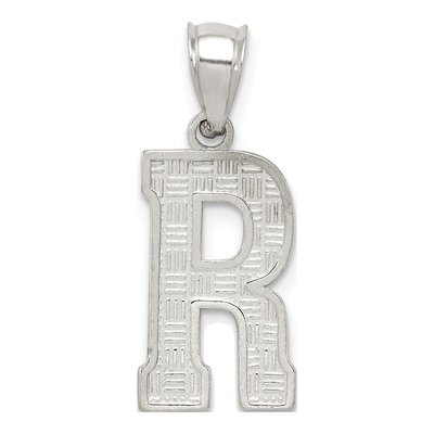 Sterling Silver Letter R Pendant