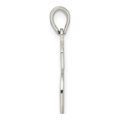 Sterling Silver Letter S Pendant – view 3