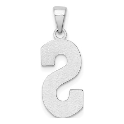 Sterling Silver Letter S Pendant – view 5
