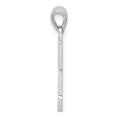 Sterling Silver Letter T Pendant – view 2