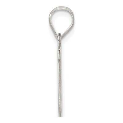 Sterling Silver Letter U Pendant – view 2
