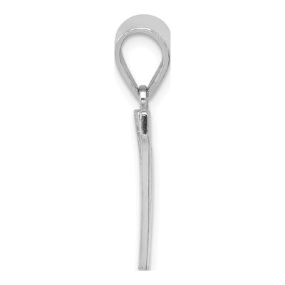 Sterling Silver Letter W Pendant – view 2