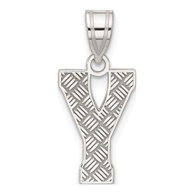 Sterling Silver Letter Y Pendant