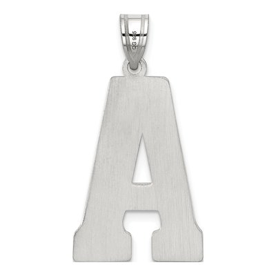Sterling Silver Letter A Pendant – view 4
