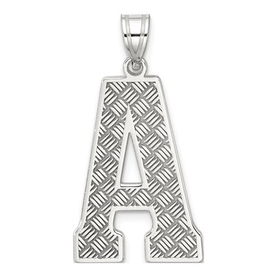 Sterling Silver Letter A Pendant