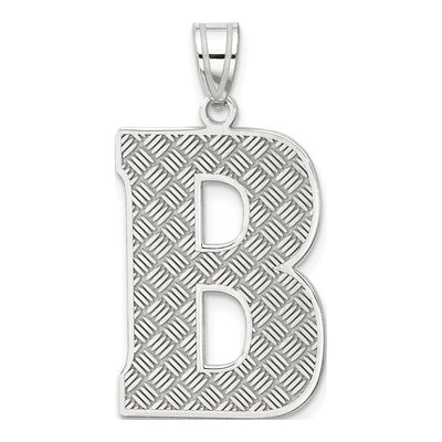 Sterling Silver Letter B Pendant