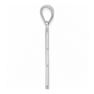 Sterling Silver Letter C Pendant – view 2