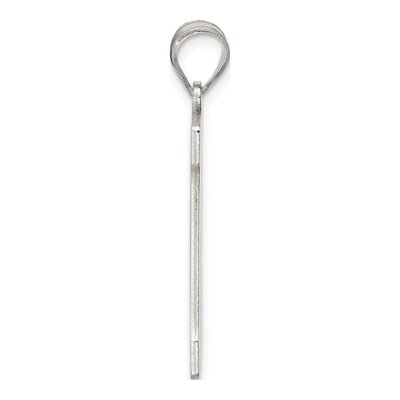Sterling Silver Letter D Pendant – view 3