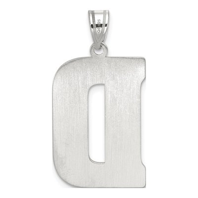 Sterling Silver Letter D Pendant – view 5
