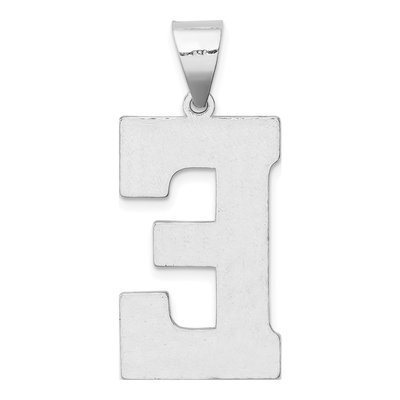 Sterling Silver Letter E Pendant – view 3