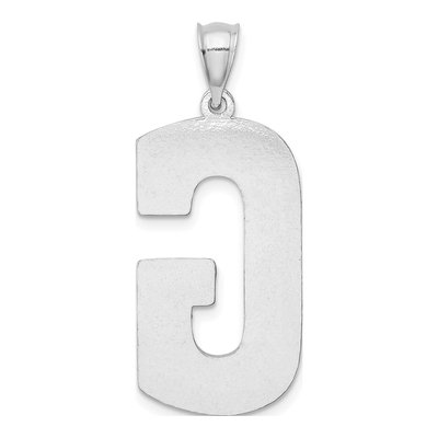 Sterling Silver Letter G Pendant – view 4
