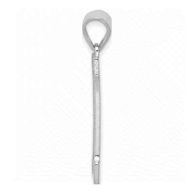 Sterling Silver Letter H Pendant – view 2