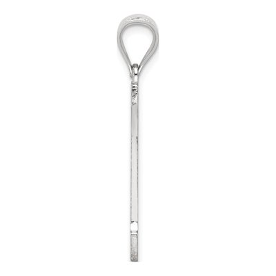 Sterling Silver Letter I Initial Pendant – view 2