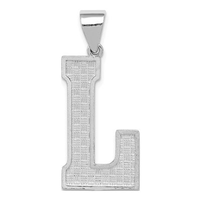 Sterling Silver Letter L Pendant
