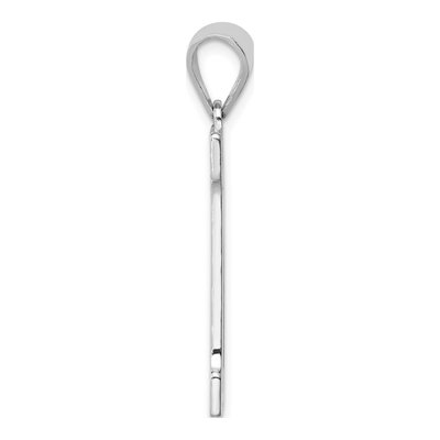 Sterling Silver Letter M Pendant – view 3