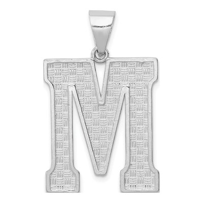 Sterling Silver Letter M Pendant