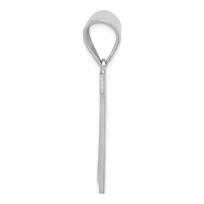 Sterling Silver Letter N Pendant – view 2