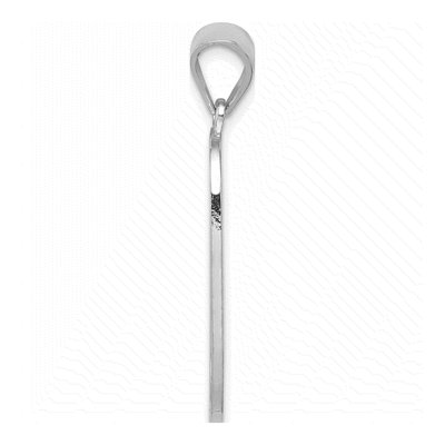 Sterling Silver Letter O Pendant – view 2