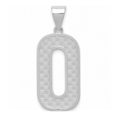 Sterling Silver Letter O Pendant