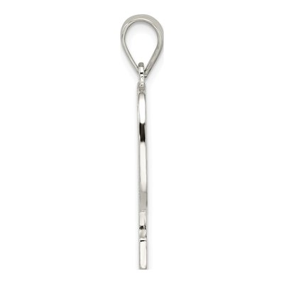 Sterling Silver Letter P Pendant – view 3