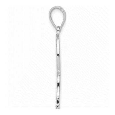 Sterling Silver Letter R Pendant – view 2