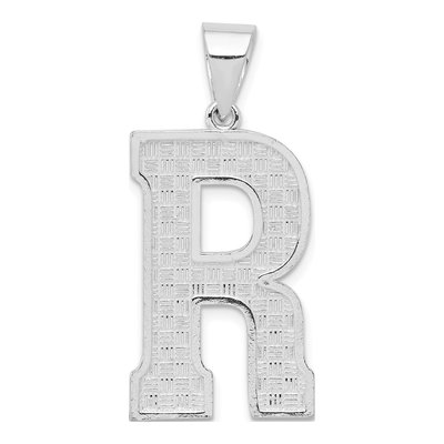 Sterling Silver Letter R Pendant