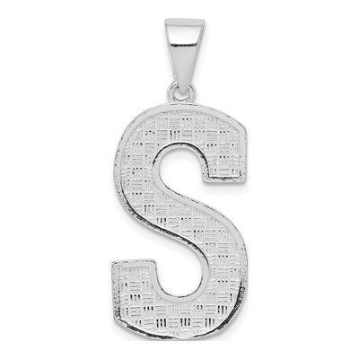 Sterling Silver Letter S Pendant