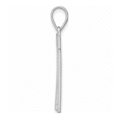Sterling Silver Letter W Pendant – view 3