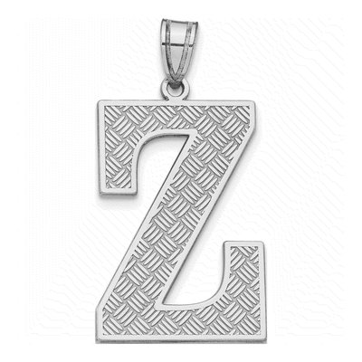 Sterling Silver Letter Z Pendant