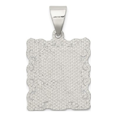 Sterling Silver Letter A Pendant – view 4