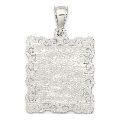 Sterling Silver Letter B Pendant – view 4