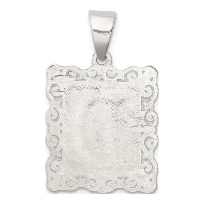 Sterling Silver Letter D Pendant – view 4