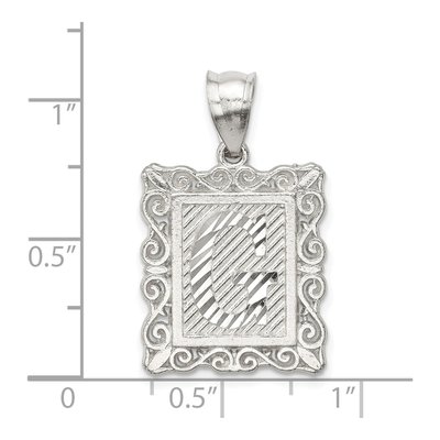 Sterling Silver Letter G Pendant – view 5