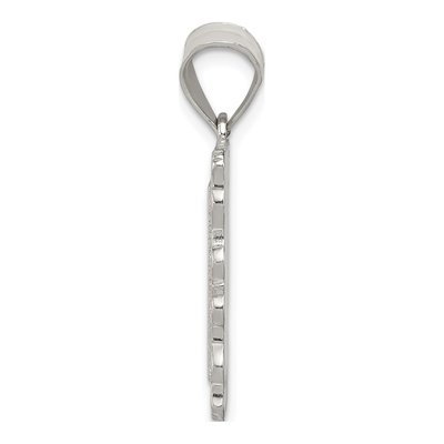 Sterling Silver Letter H Pendant – view 3