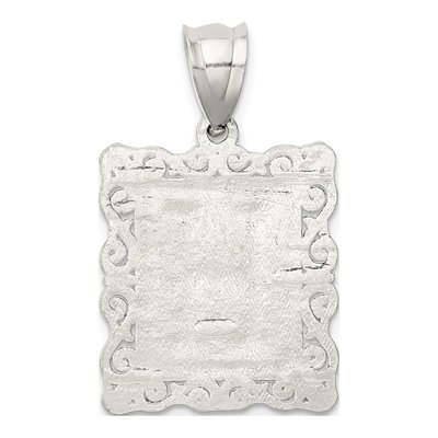 Sterling Silver Letter H Pendant – view 5