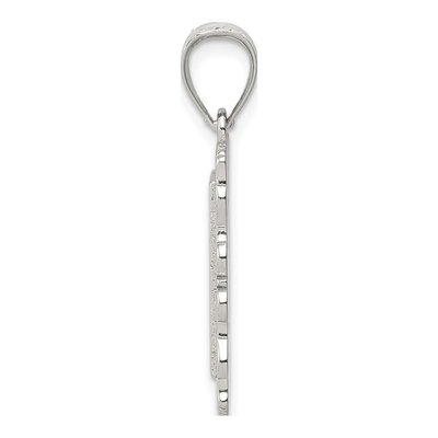 Sterling Silver Initial I Pendant – view 3
