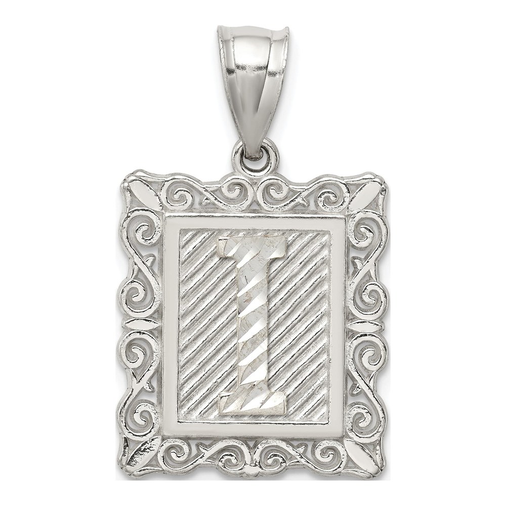 Sterling Silver Initial I Pendant