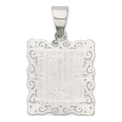 Sterling Silver Letter J Pendant – view 4