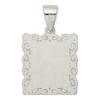 Sterling Silver Diamond-Cut Letter K Pendant – view 4