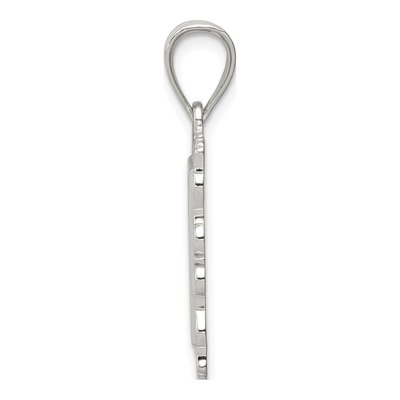 Sterling Silver Letter L Pendant – view 2