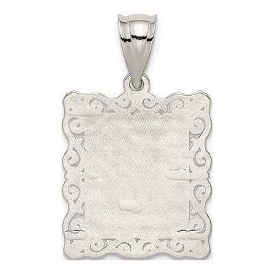 Sterling Silver Letter L Pendant – view 3