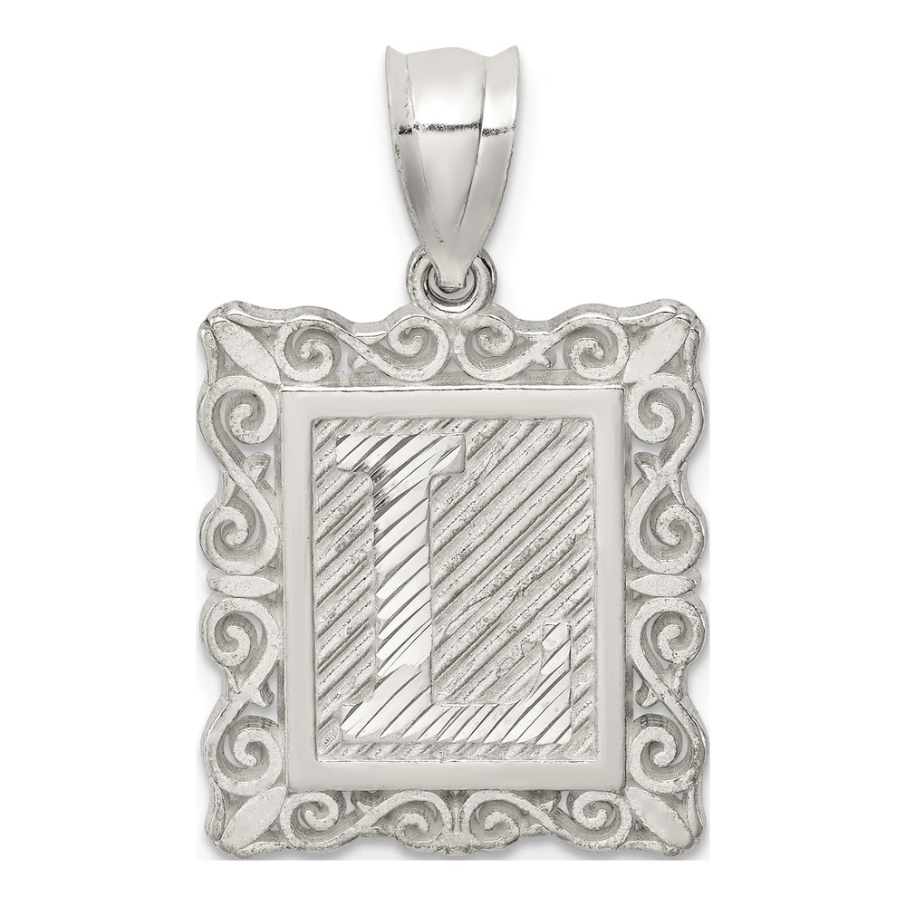 Sterling Silver Letter L Pendant