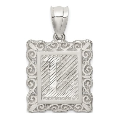 Sterling Silver Letter L Pendant
