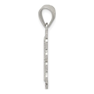 Sterling Silver Letter M Pendant – view 3